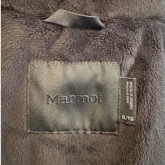 Marmot Montreaux 700 Fill Power Down Hooded Coat with Faux Fur Trim Size XL - Picture 14 of 16